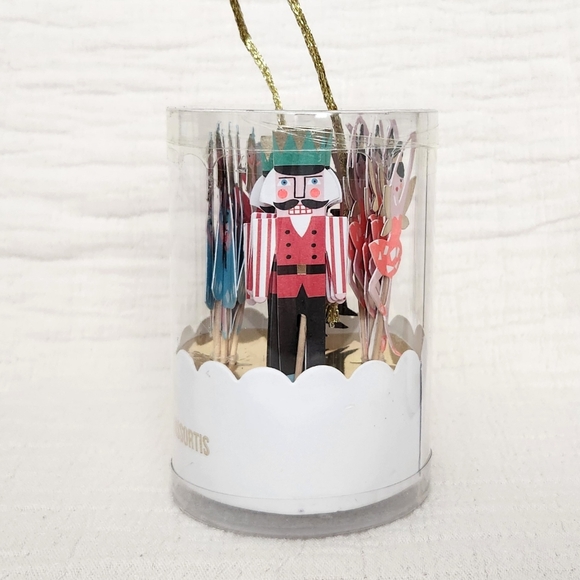 Meri Meri Christmas Nutcracker Ballet Party Picks Cupcake Toppers - Set of 24 - Picture 2 of 7